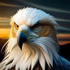 Close up of an eagle's eye