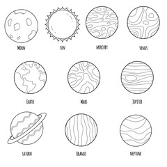 doodle planet collection the solar system
