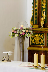 Church on wedding day