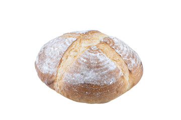 French bread isolated on white background with clipping path