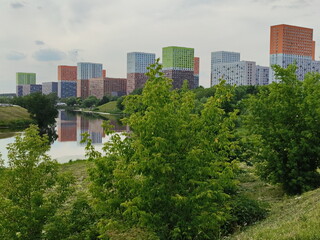 Fototapeta premium The green shores of the capital's outskirts