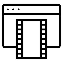 Obraz premium video frame line 