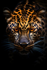 Fototapeta na wymiar Portrait of a leopard