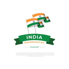 India independence day banner template