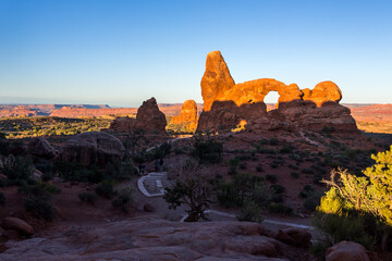 One of the most impressive arches in the Arches National Park, Turret Arch, in early morning © Victoria Ditkovsky
