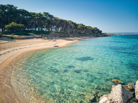 Isola di San Pietro,  spiaggia con acqua cristallina - Taranto, Puglia, Salento, Italy