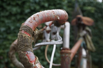 Antique and vintage bicycles on the streets of Switzerland 