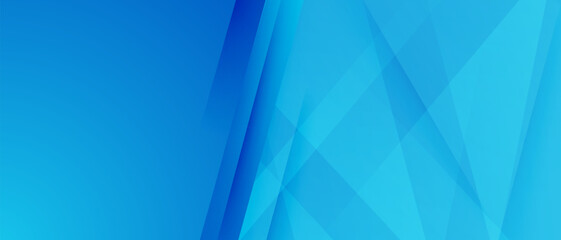 Modern blue diagonal banner background for business and announcement