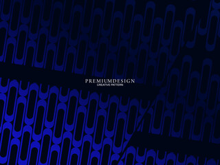 Premium background design with diagonal dark blue stripe pattern. Vector horizontal template for digital lux business banner, contemporary formal invitation, luxury voucher, prestigious gift certifica