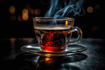 Gorgeous Photo of Americano: A Shot of Espresso with Hot Water for a Rich, Bold Flavor