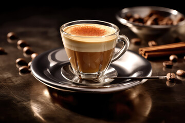 The Cup of Espresso: Elegant Product Photography Showcasing a Perfect Espresso Shot