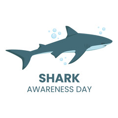 Vector graphic of Shark Illustration Vector Art, suitable for Shark Awareness Day