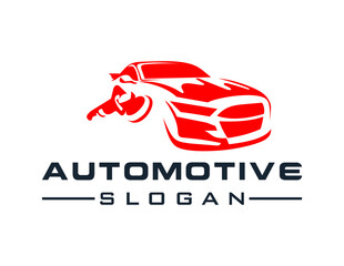 Logo about Automotive and Car on a white background. created using the CorelDraw application.