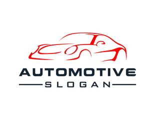 Logo about Automotive and Car on a white background. created using the CorelDraw application.