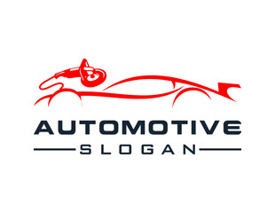 Logo about Automotive and Car on a white background. created using the CorelDraw application.