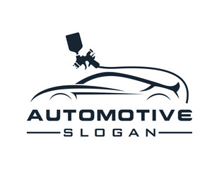 Logo about Automotive and Car on a white background. created using the CorelDraw application.