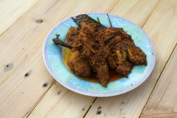 ayam goreng bumbu kuning famous seasoning for fried chicken
