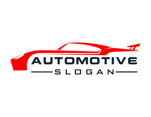 Logo about Automotive and Car on a white background. created using the CorelDraw application.