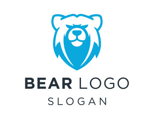 Logo about Bear on a white background. created using the CorelDraw application.