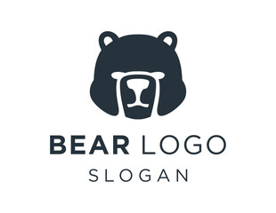 Logo about Bear on a white background. created using the CorelDraw application.