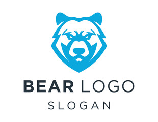 Logo about Bear on a white background. created using the CorelDraw application.