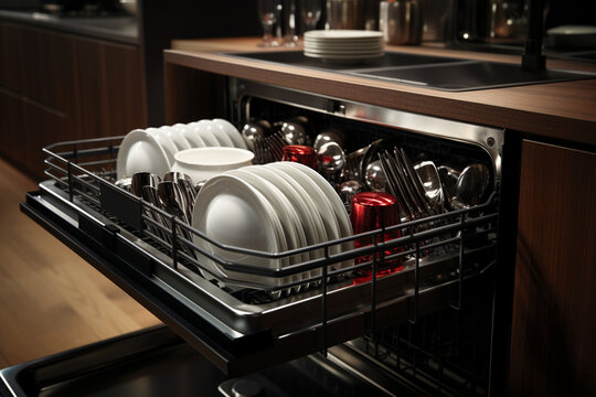 Built-in Dishwasher with Quiet Operation and Energy Efficiency Generative AI