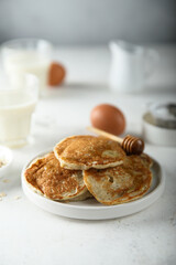 Traditional homemade oat pancakes
