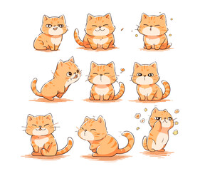 cat cute mascot illustration