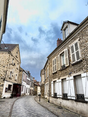 Step into Timeless Charm: Explore the Enchanting Streets of Old Village Chevreuse, France - obrazy, fototapety, plakaty