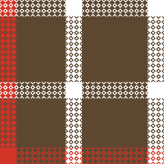 Obraz premium Tartan Seamless Pattern. Scottish Tartan Pattern Traditional Scottish Woven Fabric. Lumberjack Shirt Flannel Textile. Pattern Tile Swatch Included.