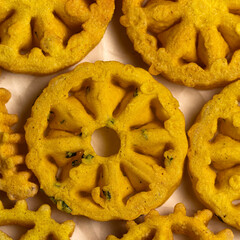 Kokis from a Sinhala and Tamil new year table