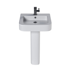 Washbasin isolated on transparent background, sink, 3D illustration, cg render
