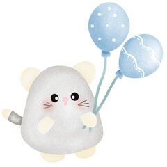 Animal with balloon