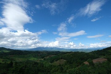 Fototapeta premium clouds over mountain