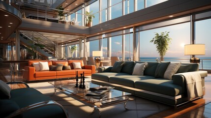 interior of a hotel, ai generative