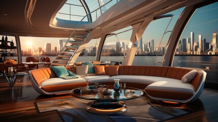 interior of a hotel, ai generative