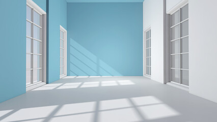 Obraz premium Room interior with Wall Background. 3D rendering ,3D illustration