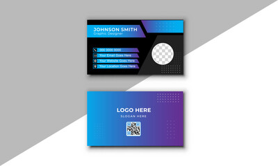 Modern and unique business card for business.