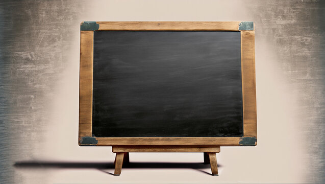 Old blackboard isolated , image created with AI