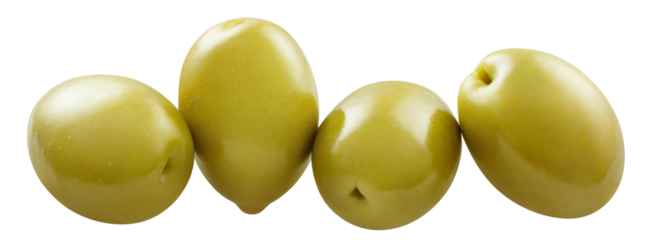 Delicious olives cut out