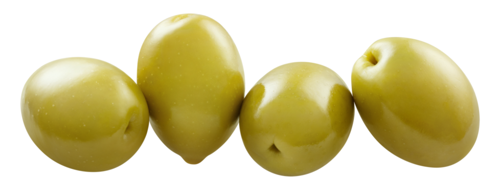 Delicious olives cut out