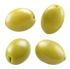 Set of delicious olives cut out