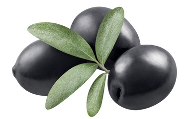 Delicious olives cut out