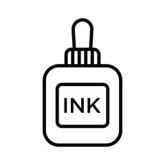 Obraz premium ink icon vector design template in white background