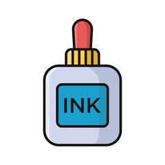 ink icon vector design template in white background