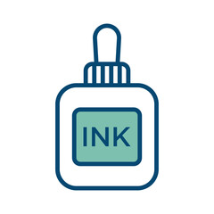 ink icon vector design template in white background