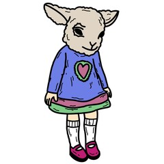 scary sheep toy
