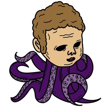dark octopus toy character