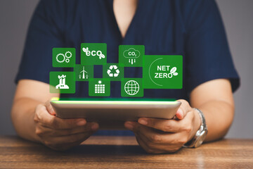 Reduce CO2 emission. Net zero greenhouse gas emissions target in 2050.