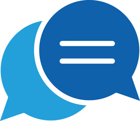 Chat icon vector design element. Talk bubble speech sign. Dialogue balloon.